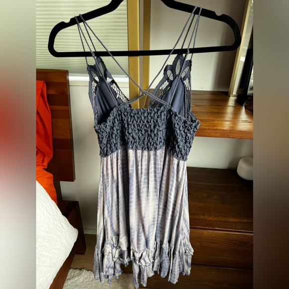 Free People Adella Tie Dye Slip Dress in Blue - Picture 4 of 5